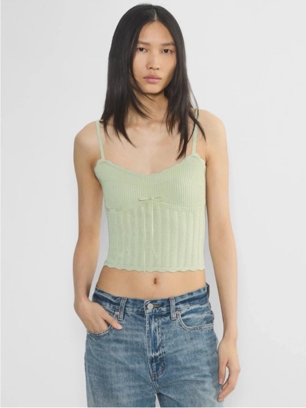 NEW Aritzia Soloist Cami- Light Green